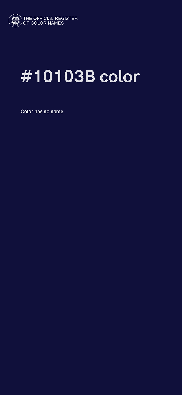 #10103B color image
