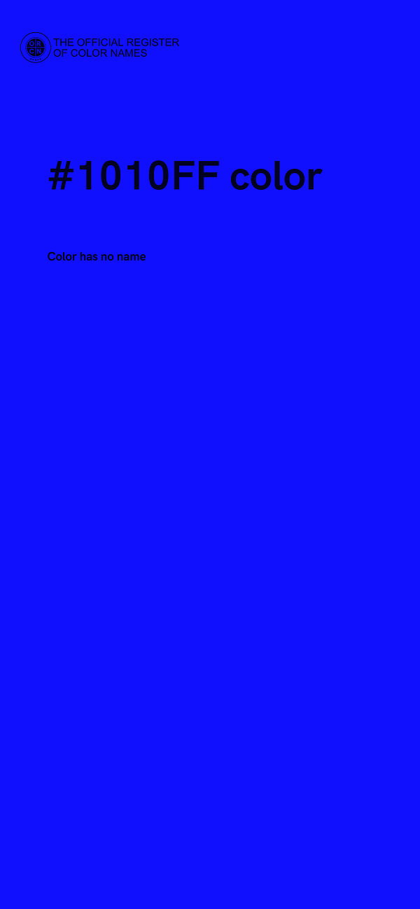 #1010FF color image