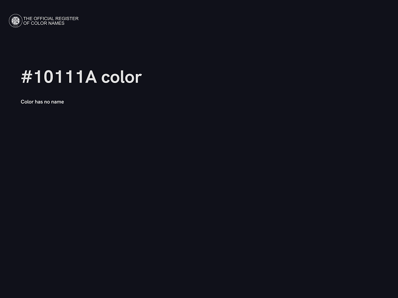 #10111A color image