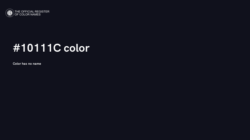 #10111C color image