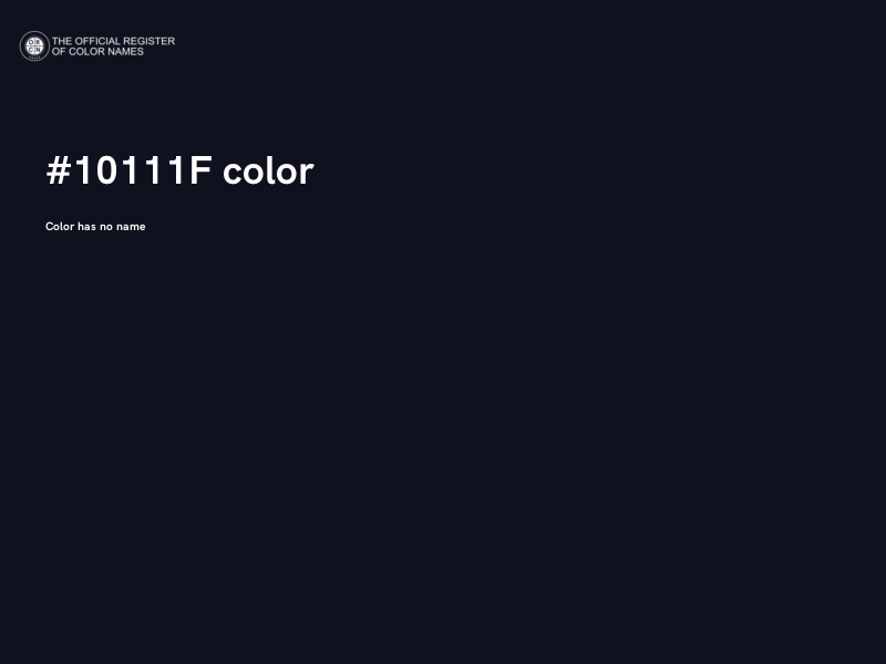 #10111F color image