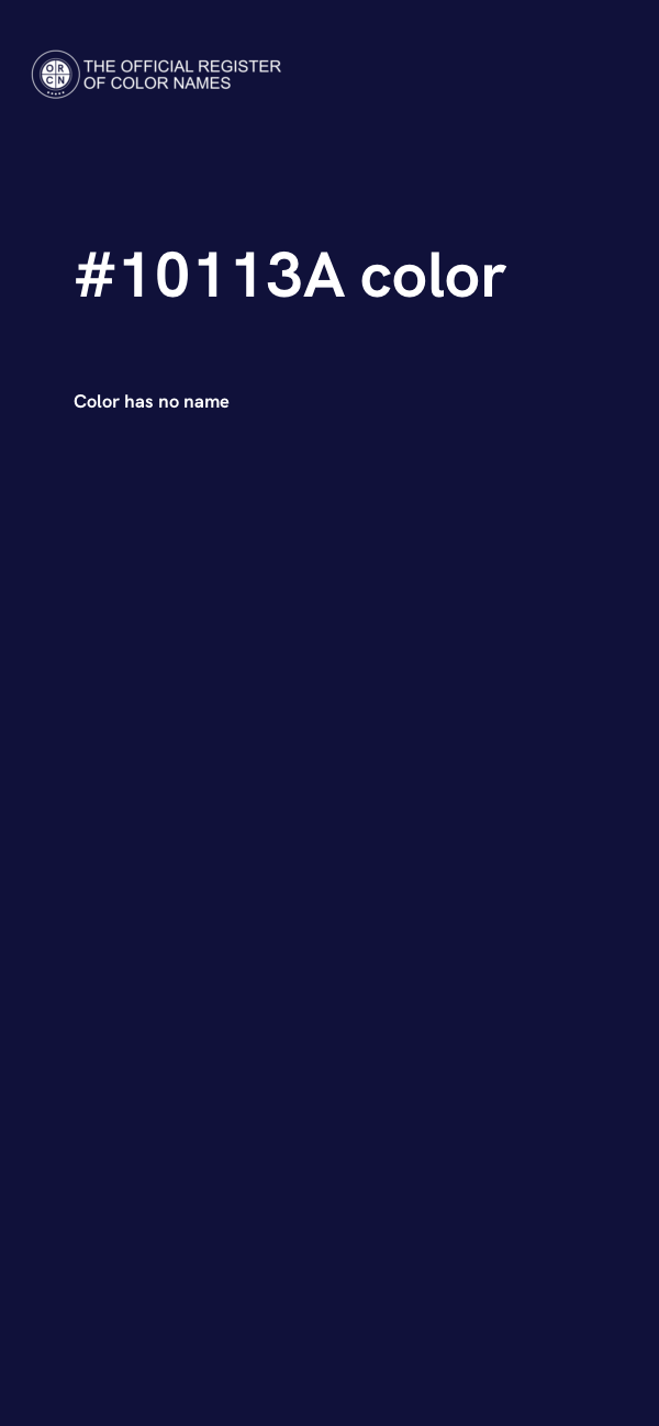 #10113A color image