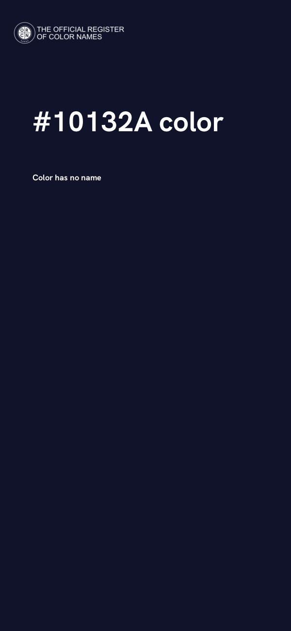 #10132A color image