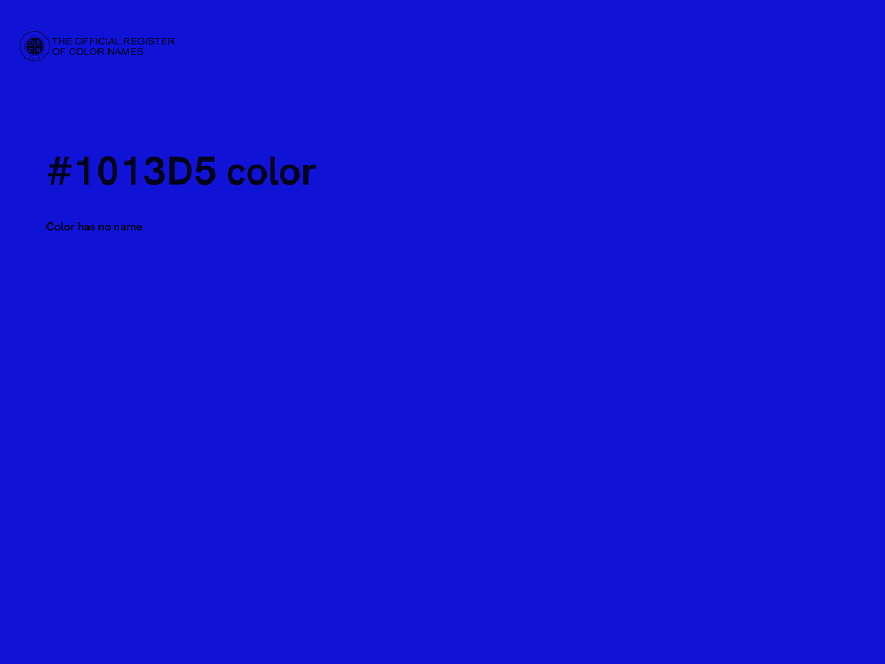 #1013D5 color image