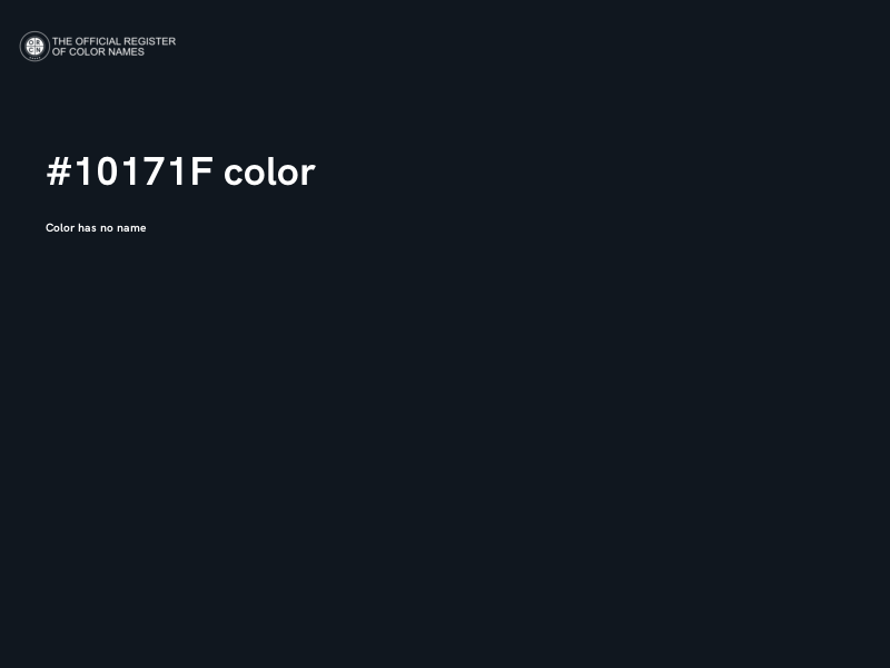 #10171F color image