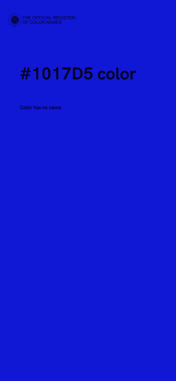 #1017D5 color image