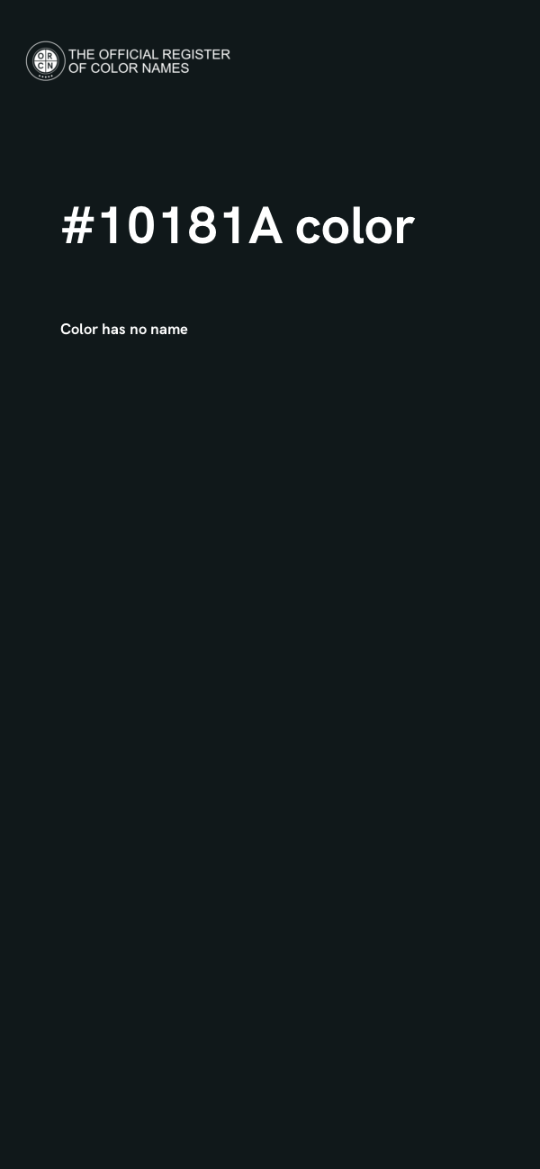 #10181A color image