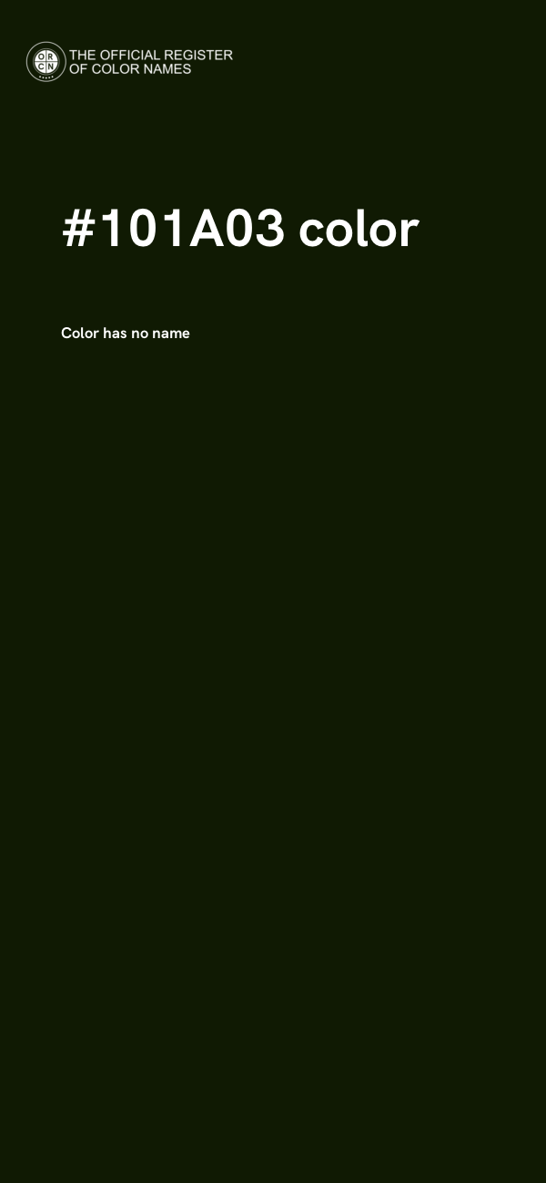 #101A03 color image