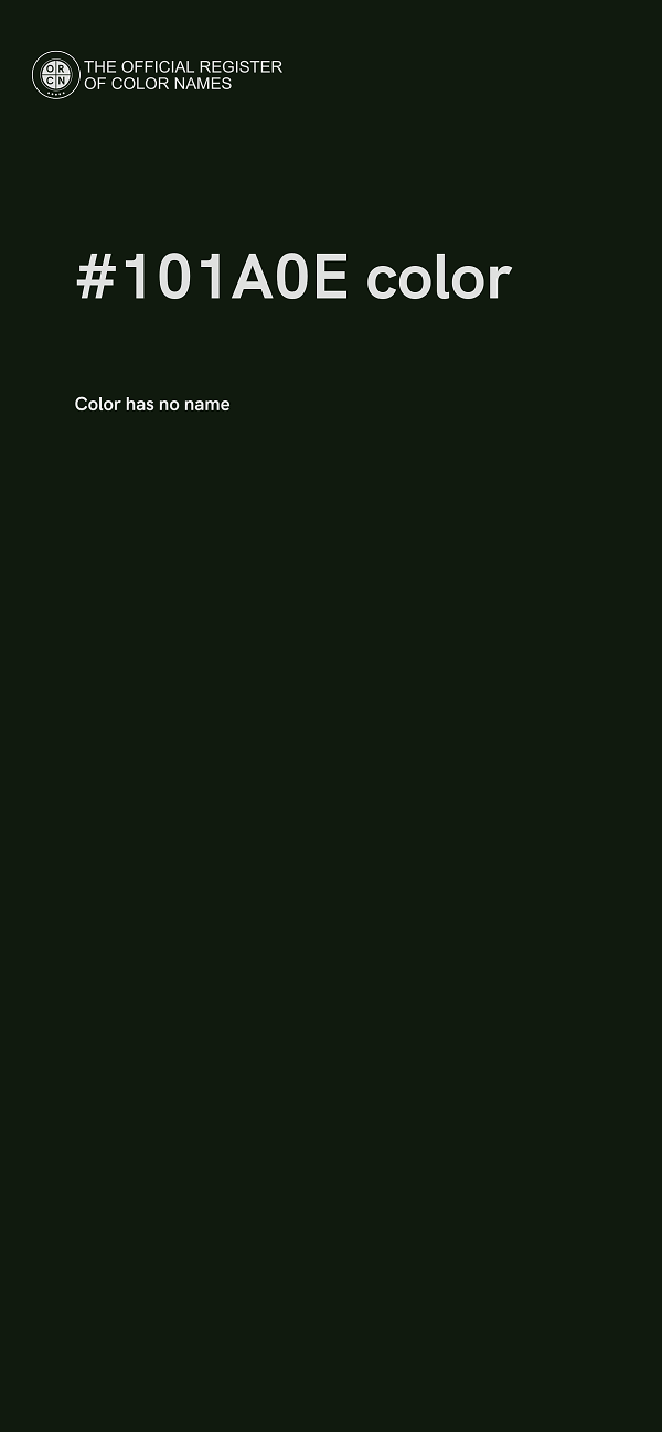 #101A0E color image