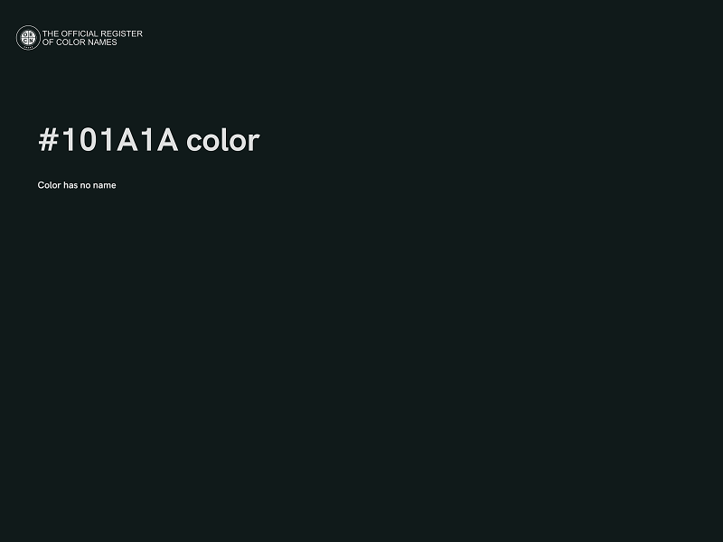 #101A1A color image