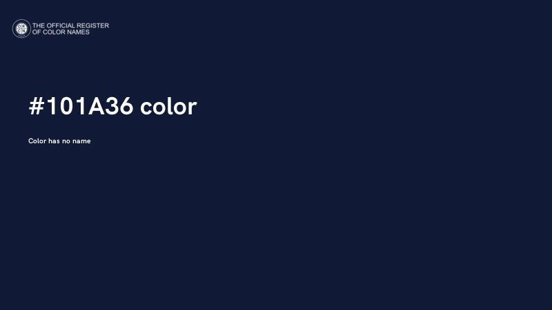 #101A36 color image