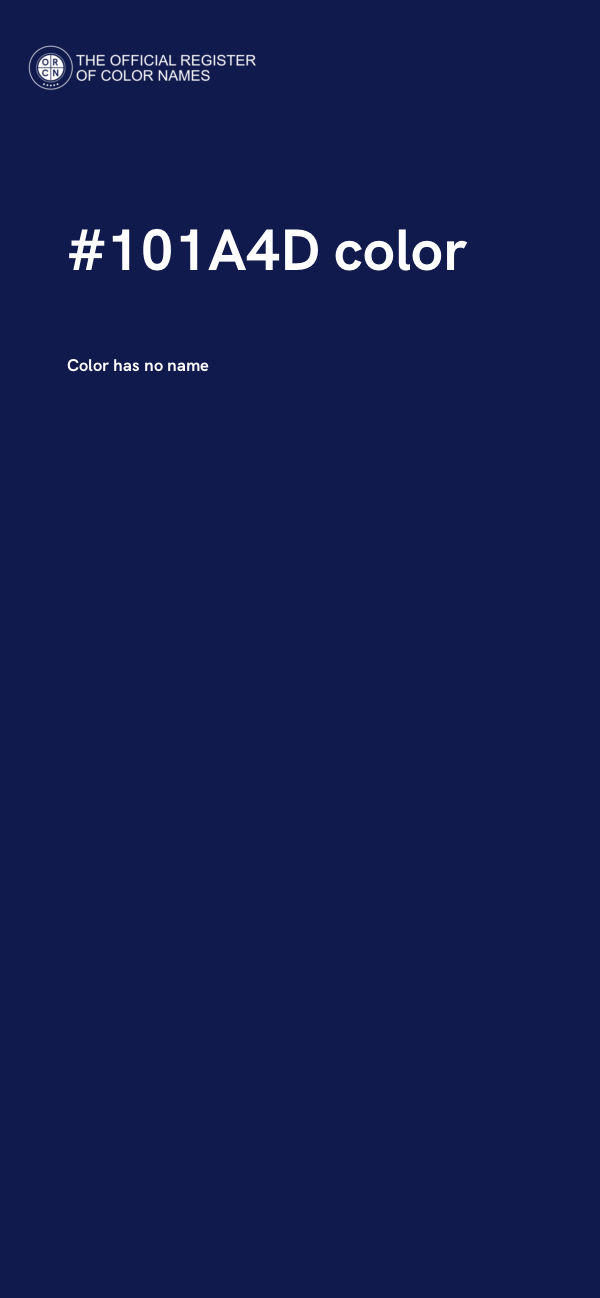 #101A4D color image