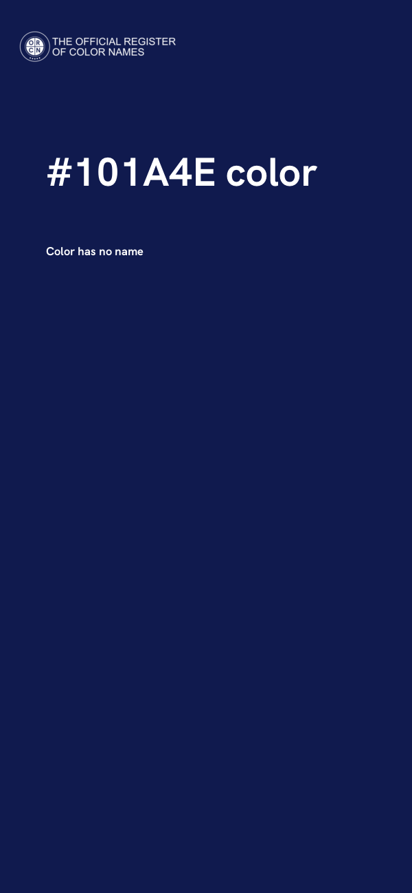 #101A4E color image