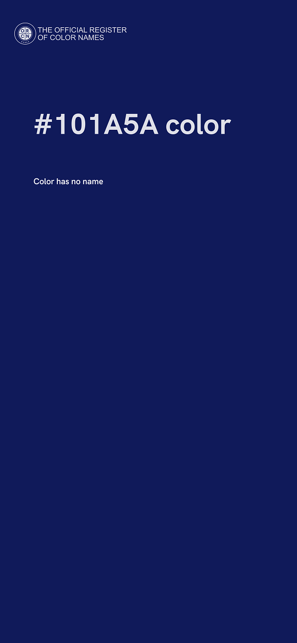 #101A5A color image