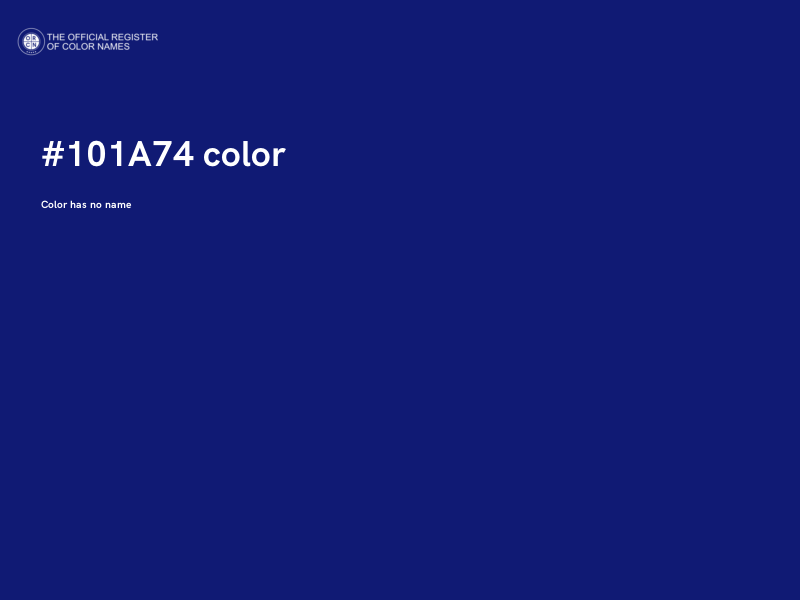 #101A74 color image