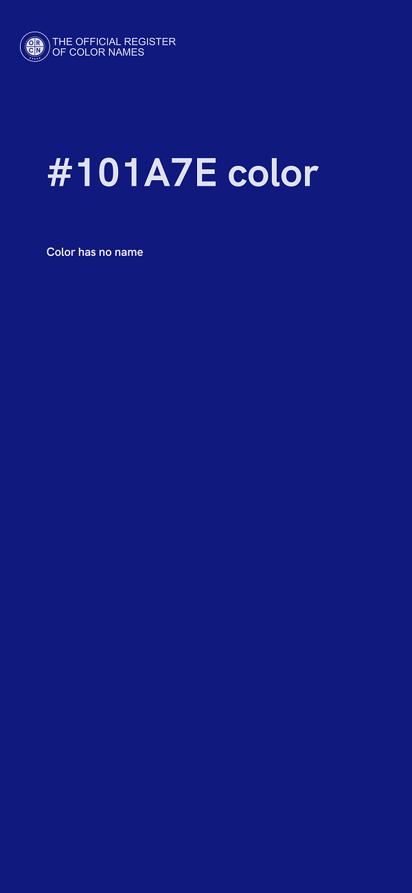 #101A7E color image