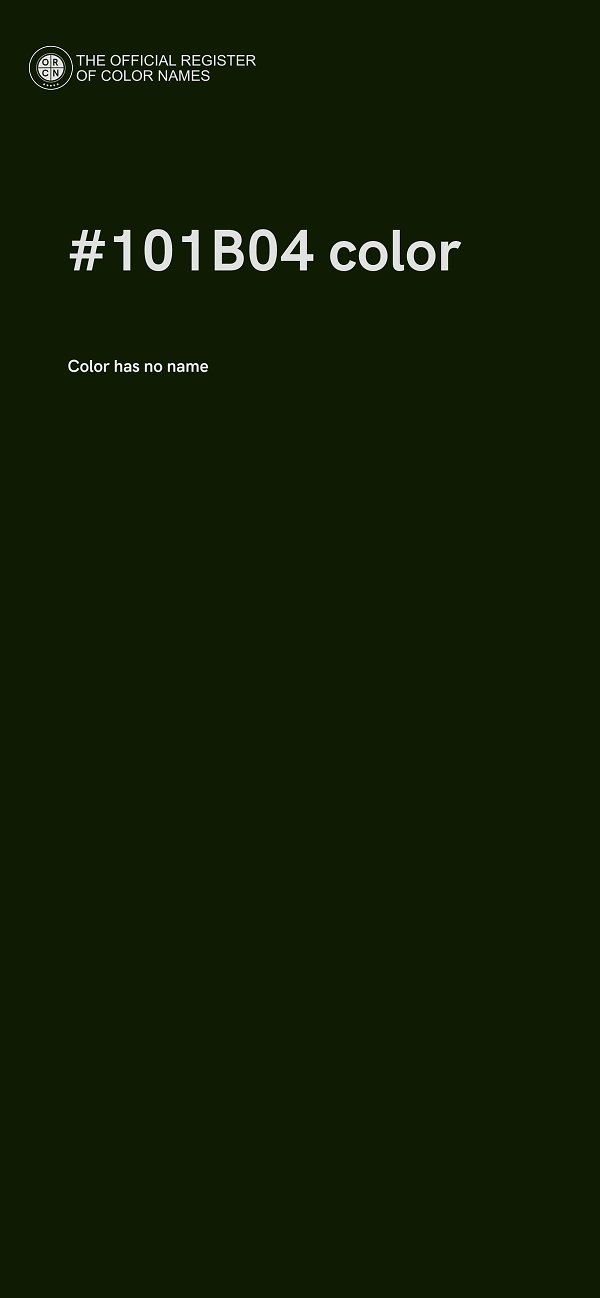 #101B04 color image
