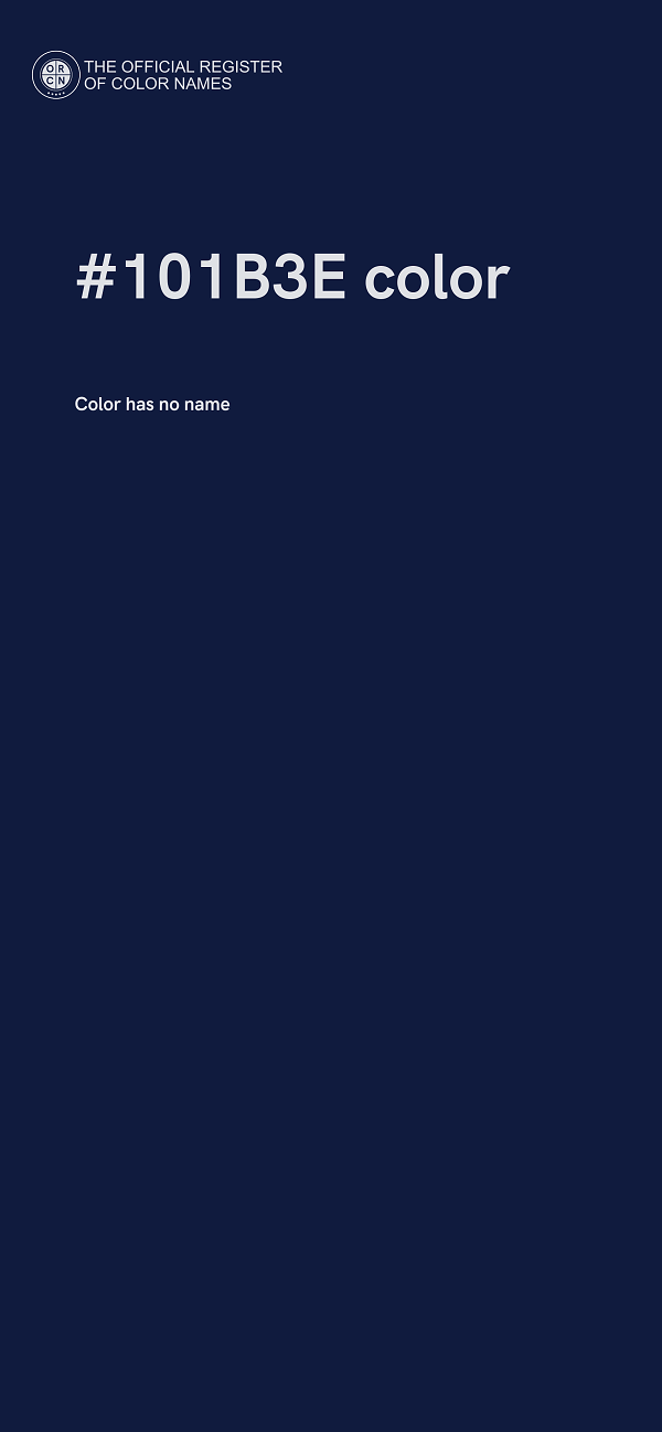 #101B3E color image