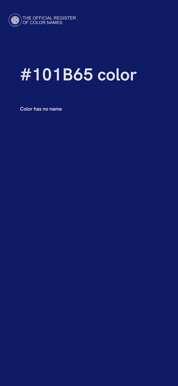 #101B65 color image