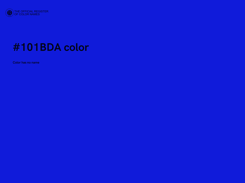 #101BDA color image