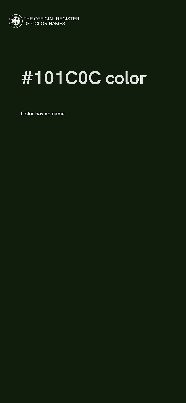 #101C0C color image