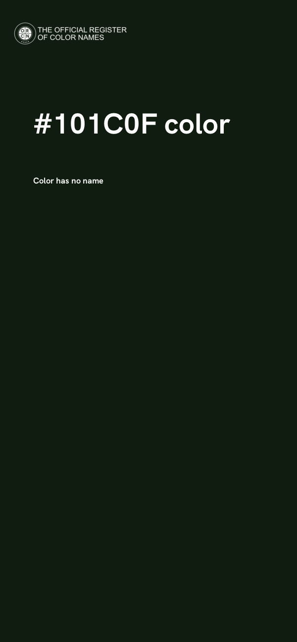 #101C0F color image