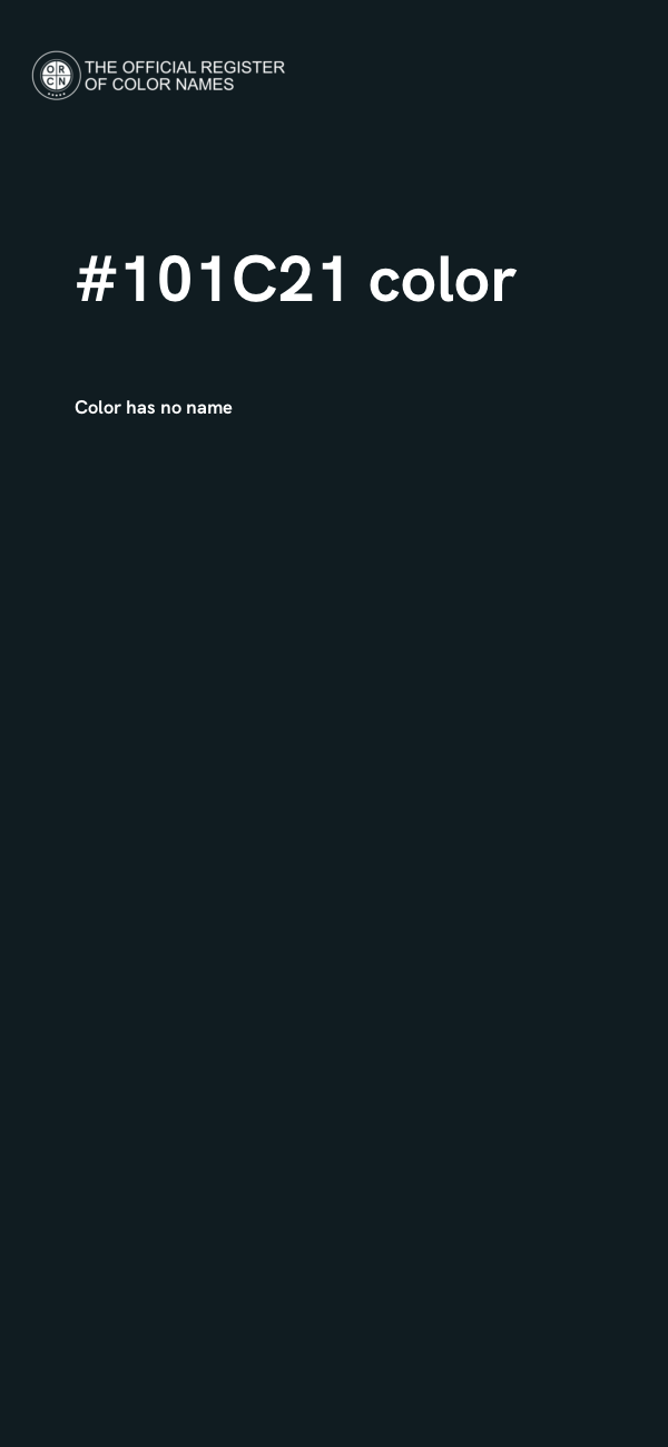 #101C21 color image