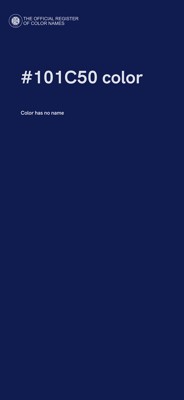 #101C50 color image