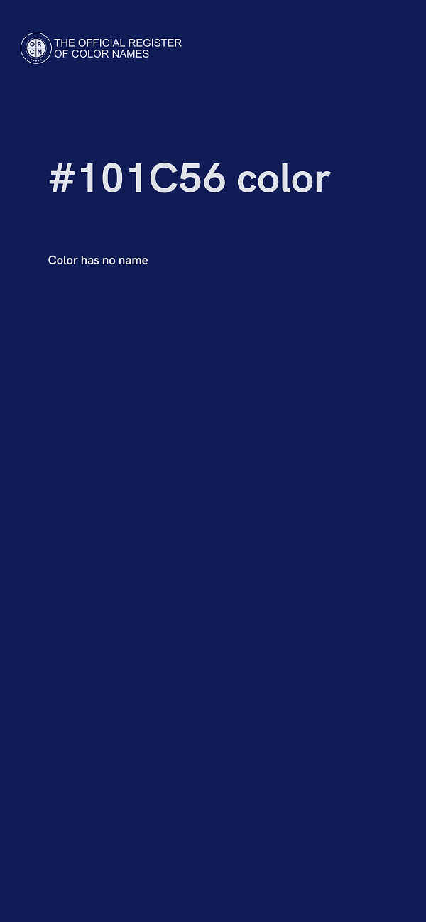 #101C56 color image