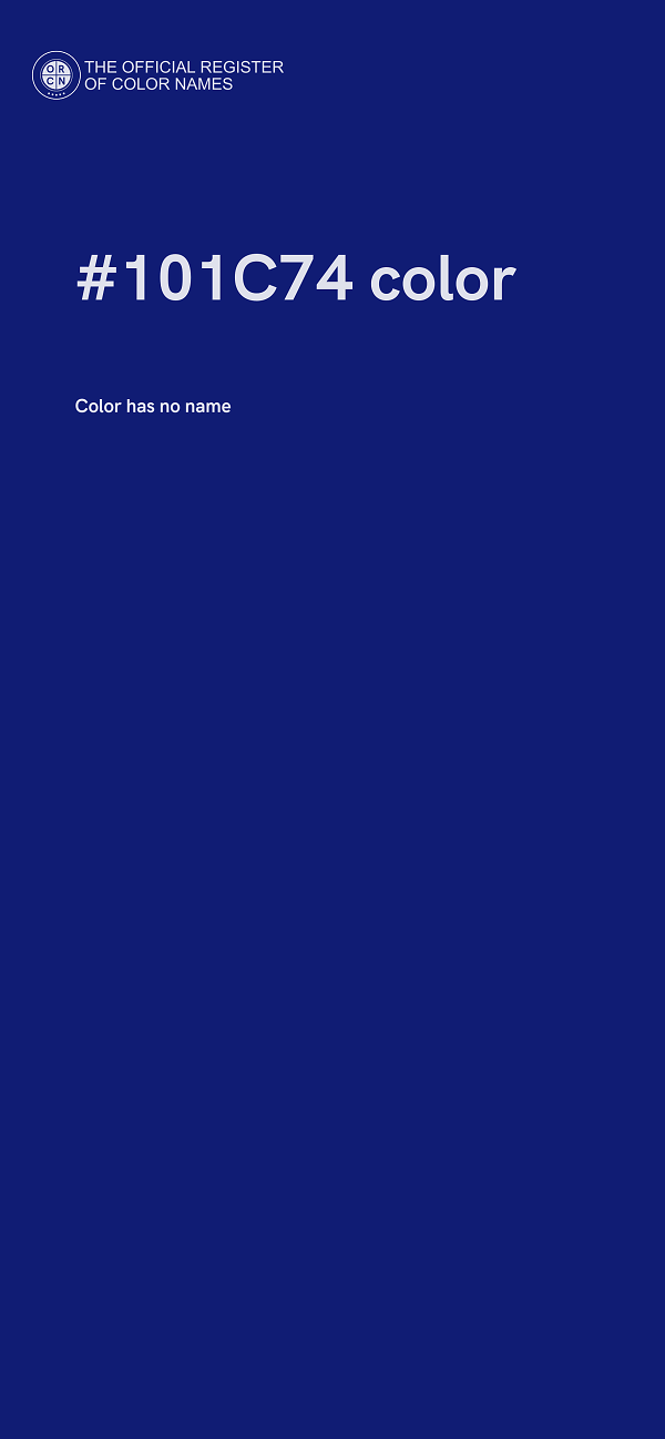 #101C74 color image