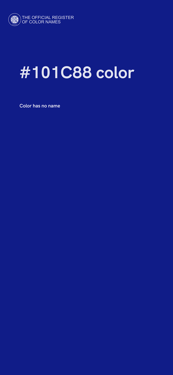 #101C88 color image
