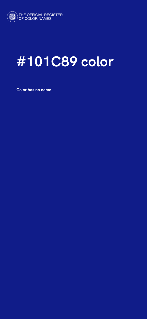 #101C89 color image