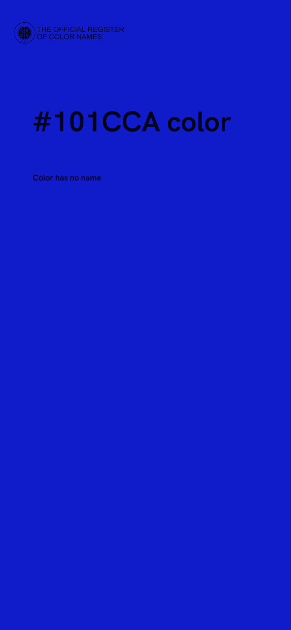 #101CCA color image