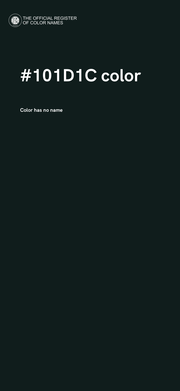 #101D1C color image