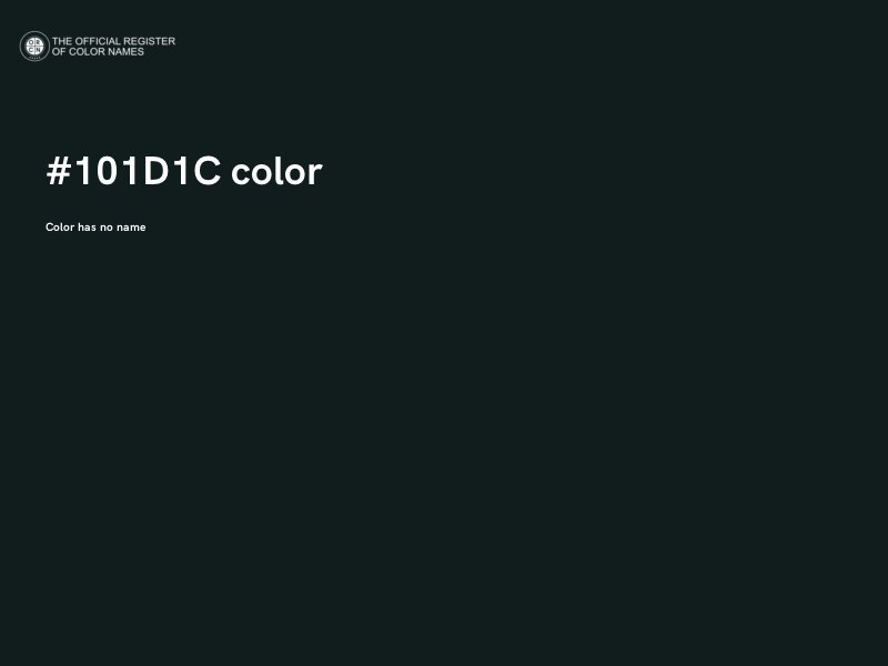 #101D1C color image