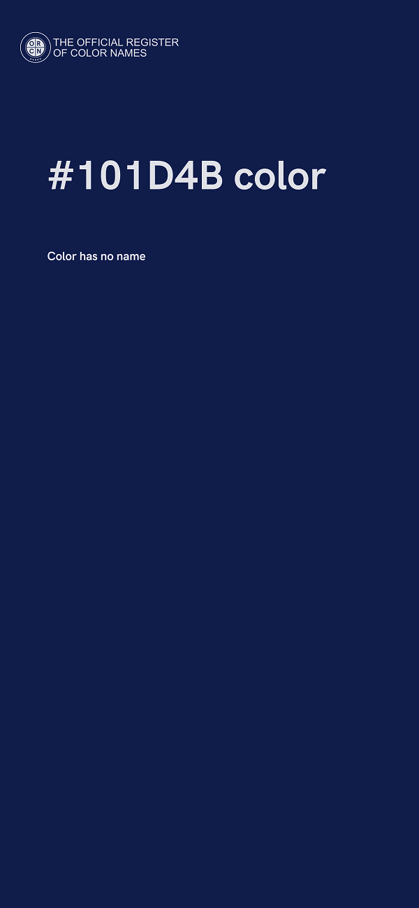 #101D4B color image