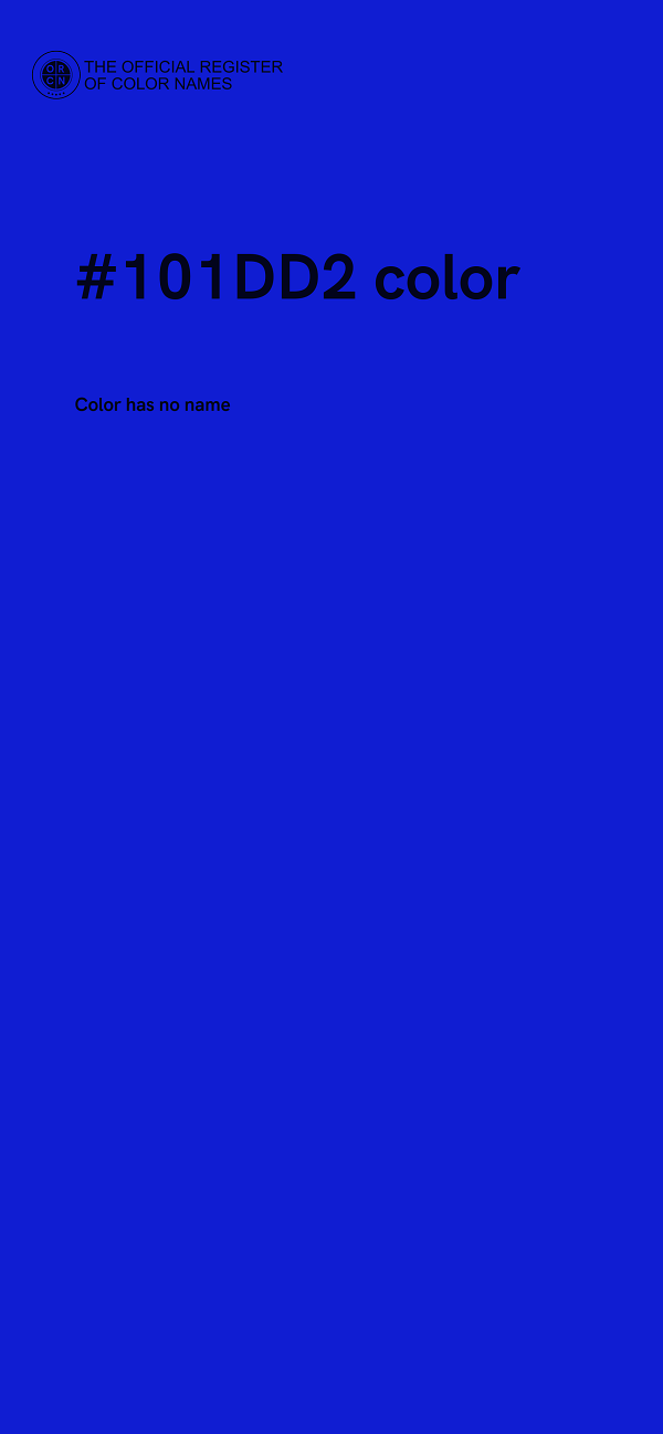 #101DD2 color image