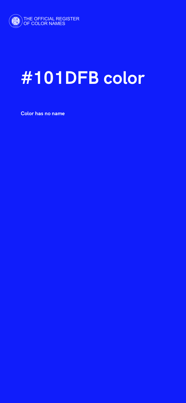 #101DFB color image