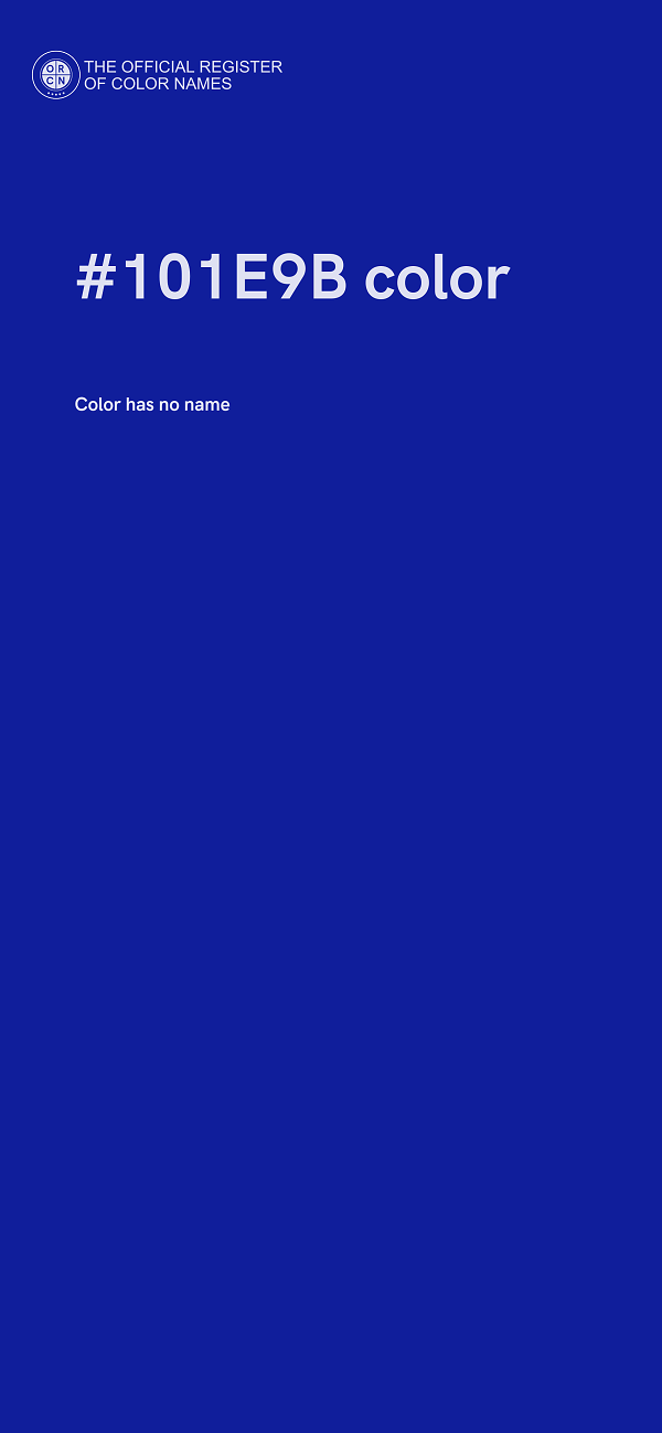 #101E9B color image