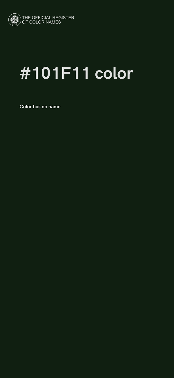 #101F11 color image