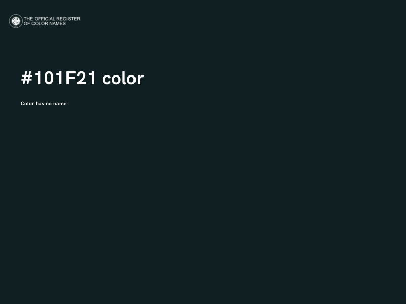 #101F21 color image