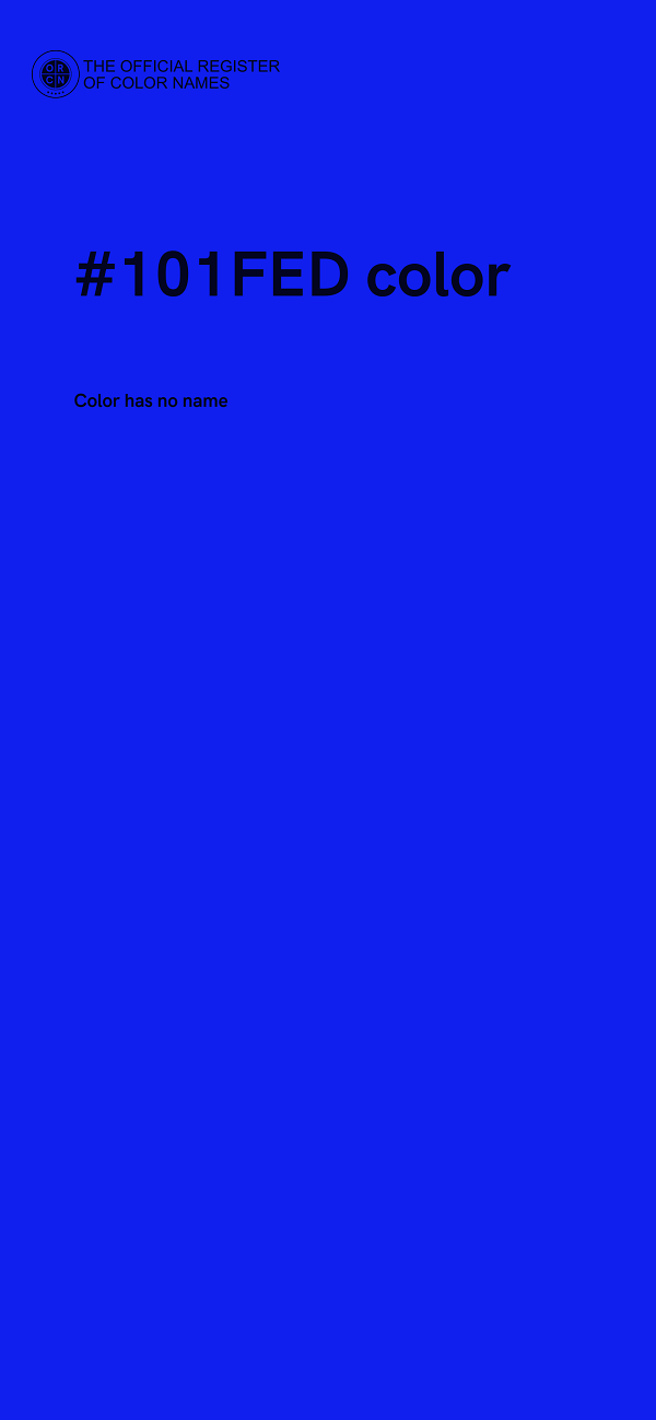 #101FED color image