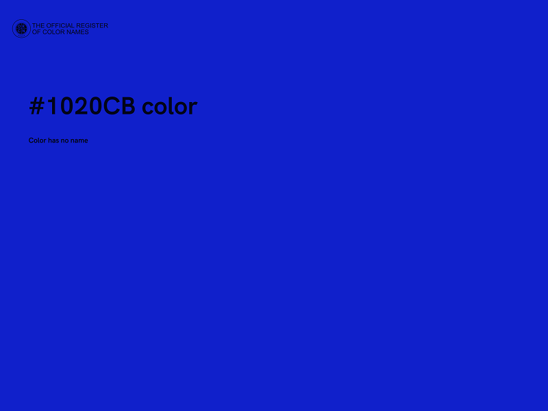 #1020CB color image
