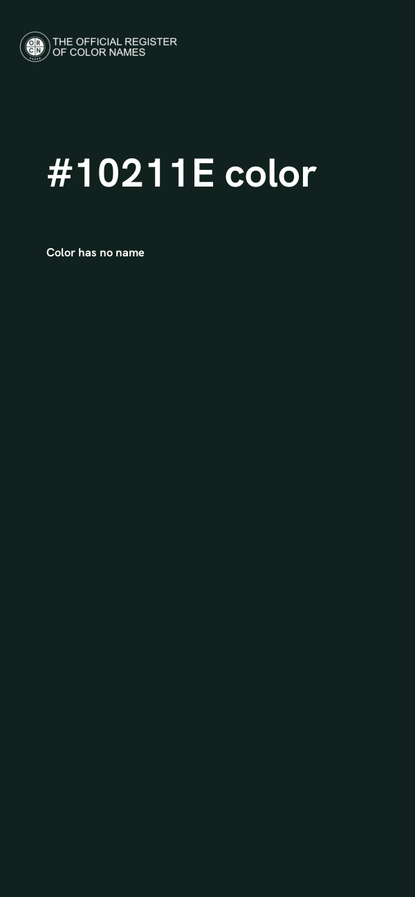#10211E color image