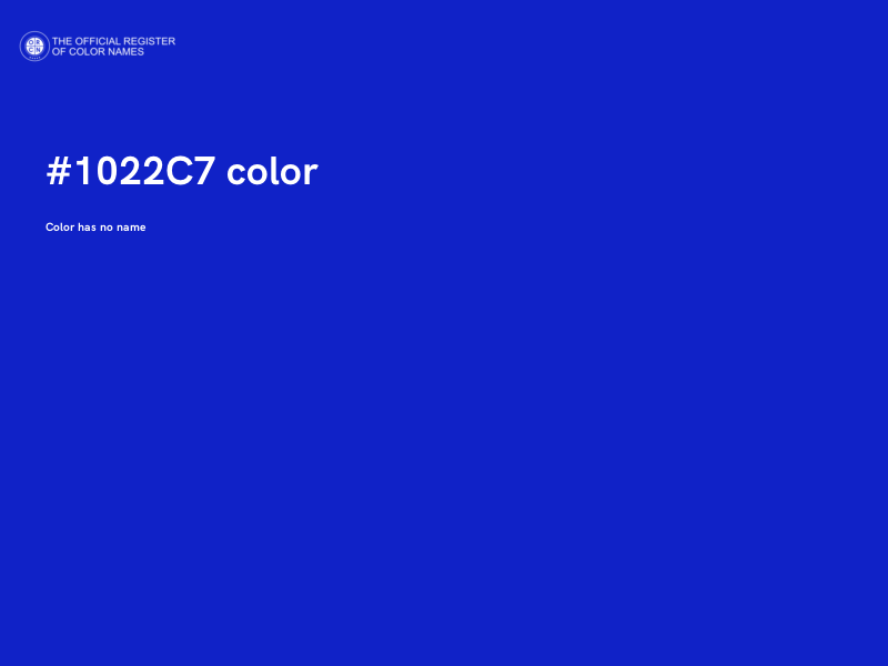 #1022C7 color image