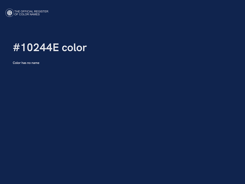 #10244E color image
