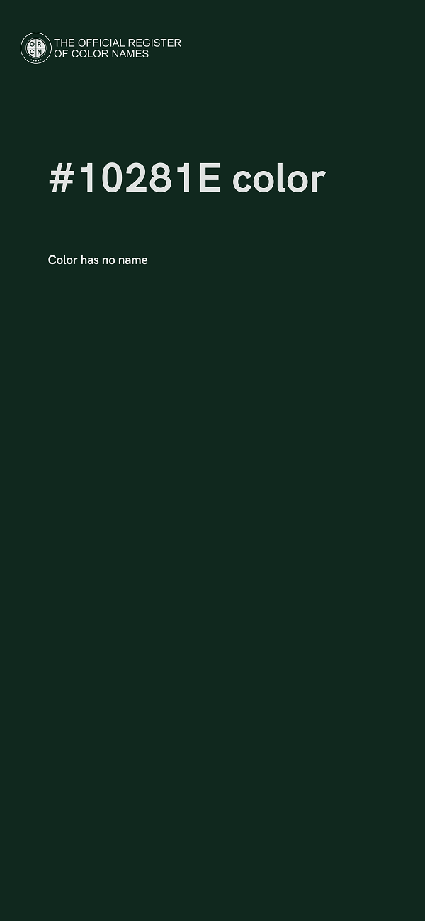 #10281E color image