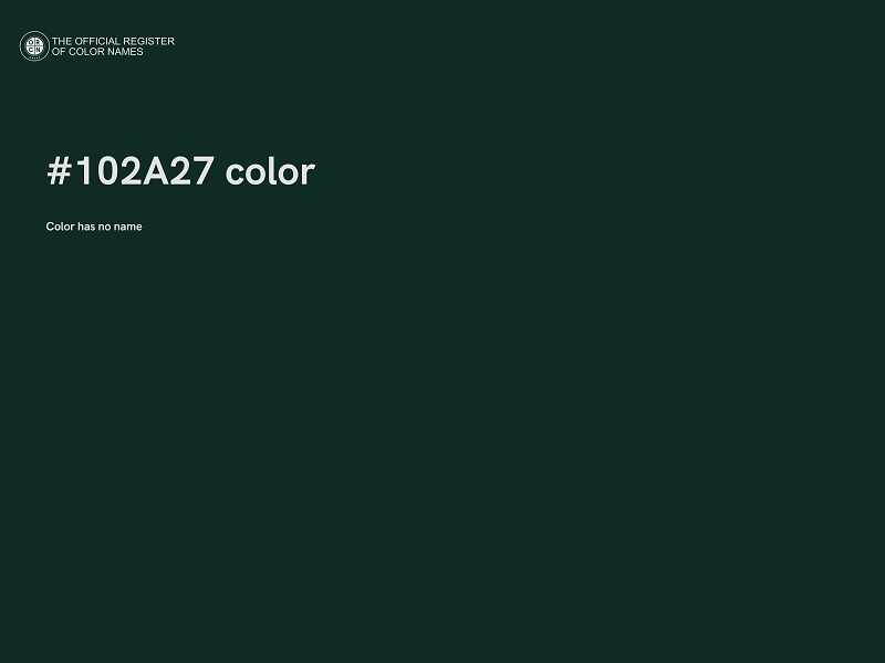 #102A27 color image
