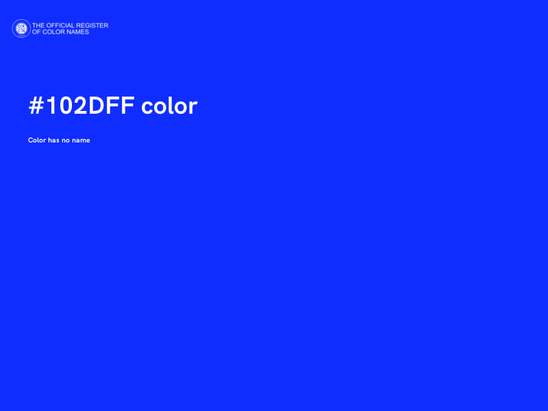 #102DFF color image