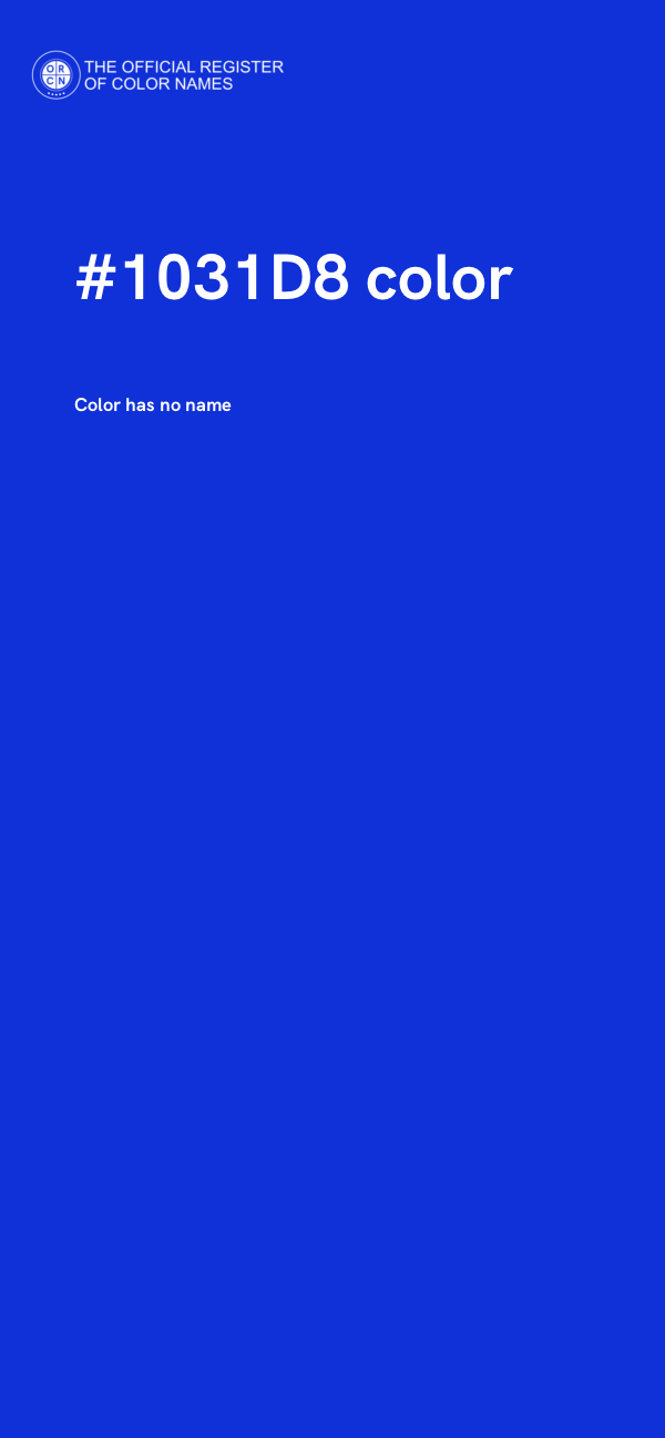 #1031D8 color image
